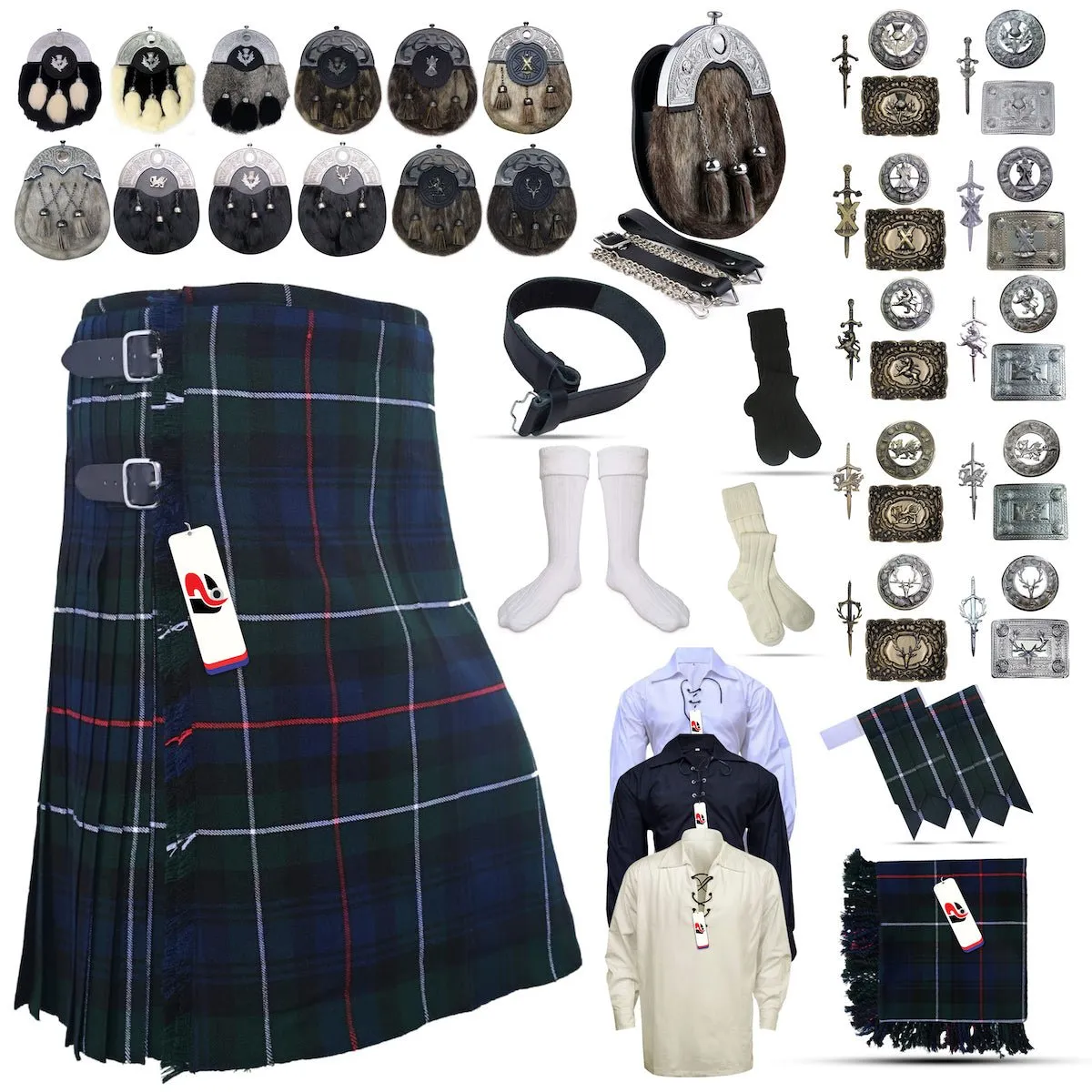 Clan Duncan Tartan Kilt Outfit - Timeless Scottish Elegance