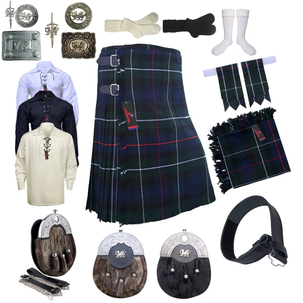 Clan Duncan Tartan Kilt Outfit - Timeless Scottish Elegance