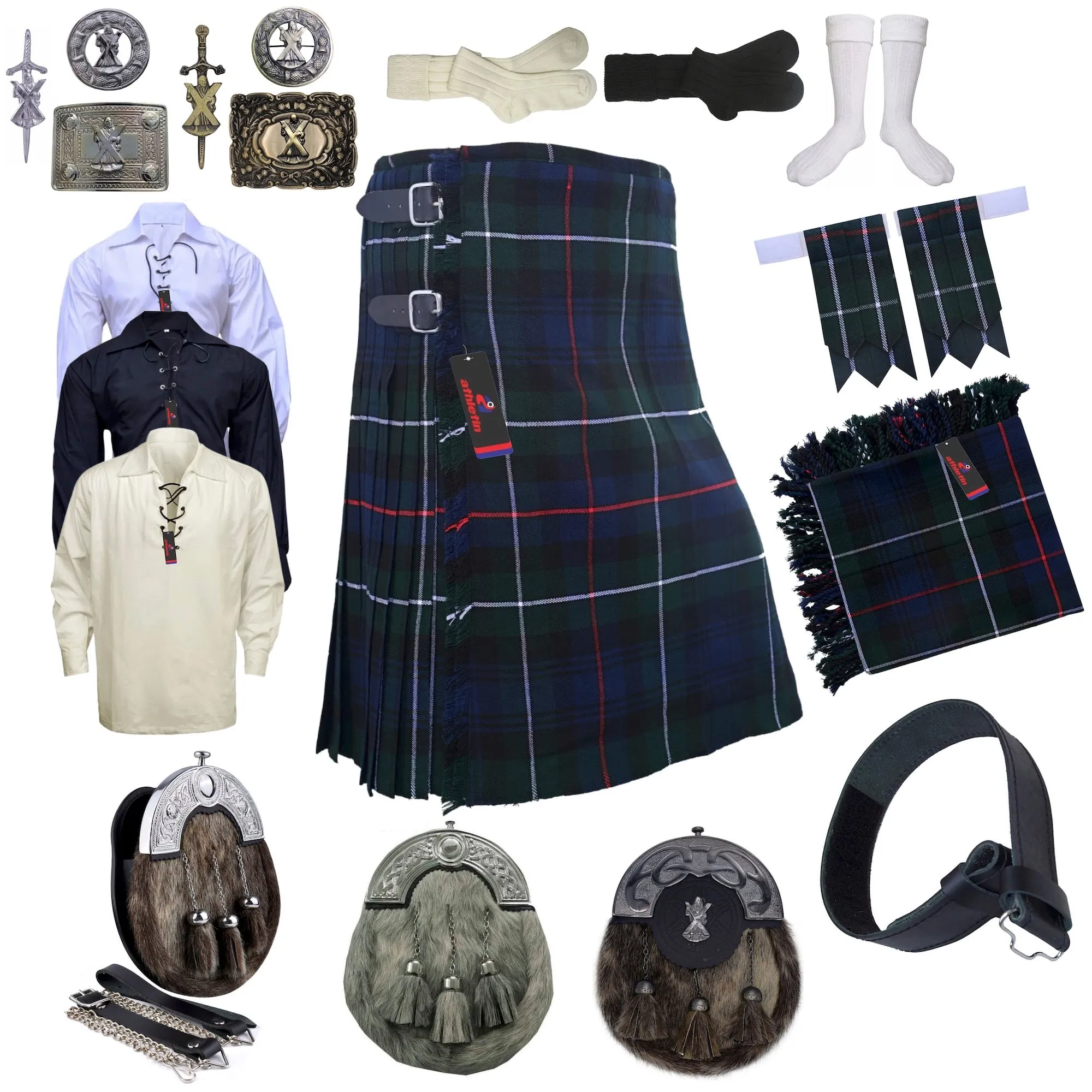 Clan Duncan Tartan Kilt Outfit - Timeless Scottish Elegance