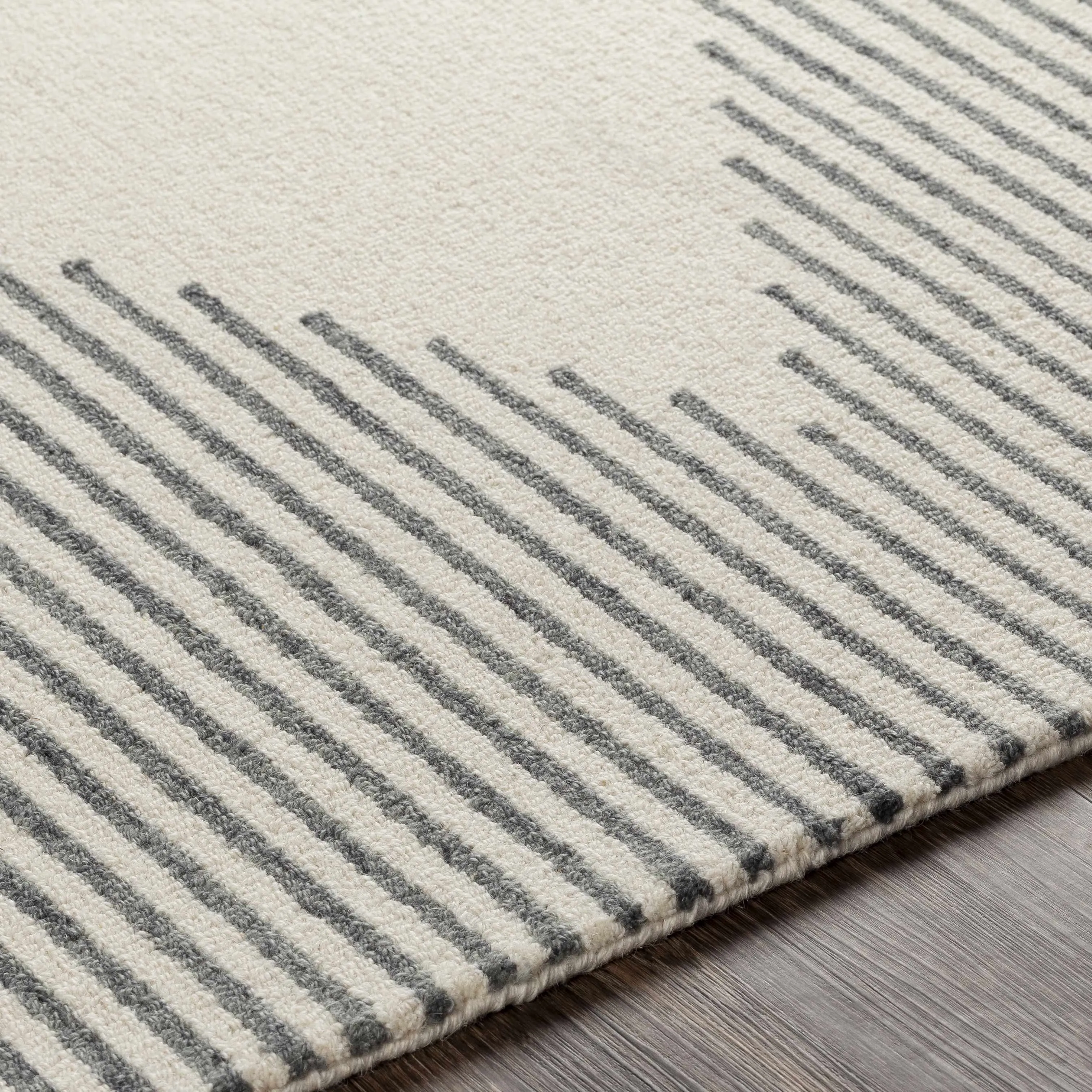 Clapham Beige Diamond Wool Rug