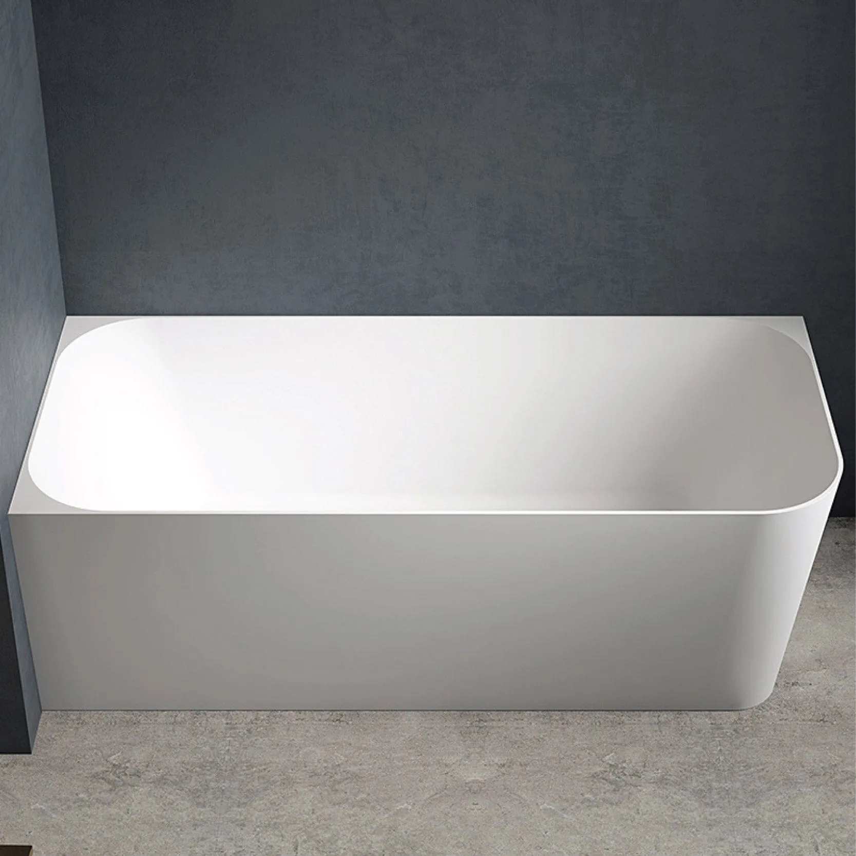 CLARA 1700mm Left Hand Corner Free Standing Bath Matte White