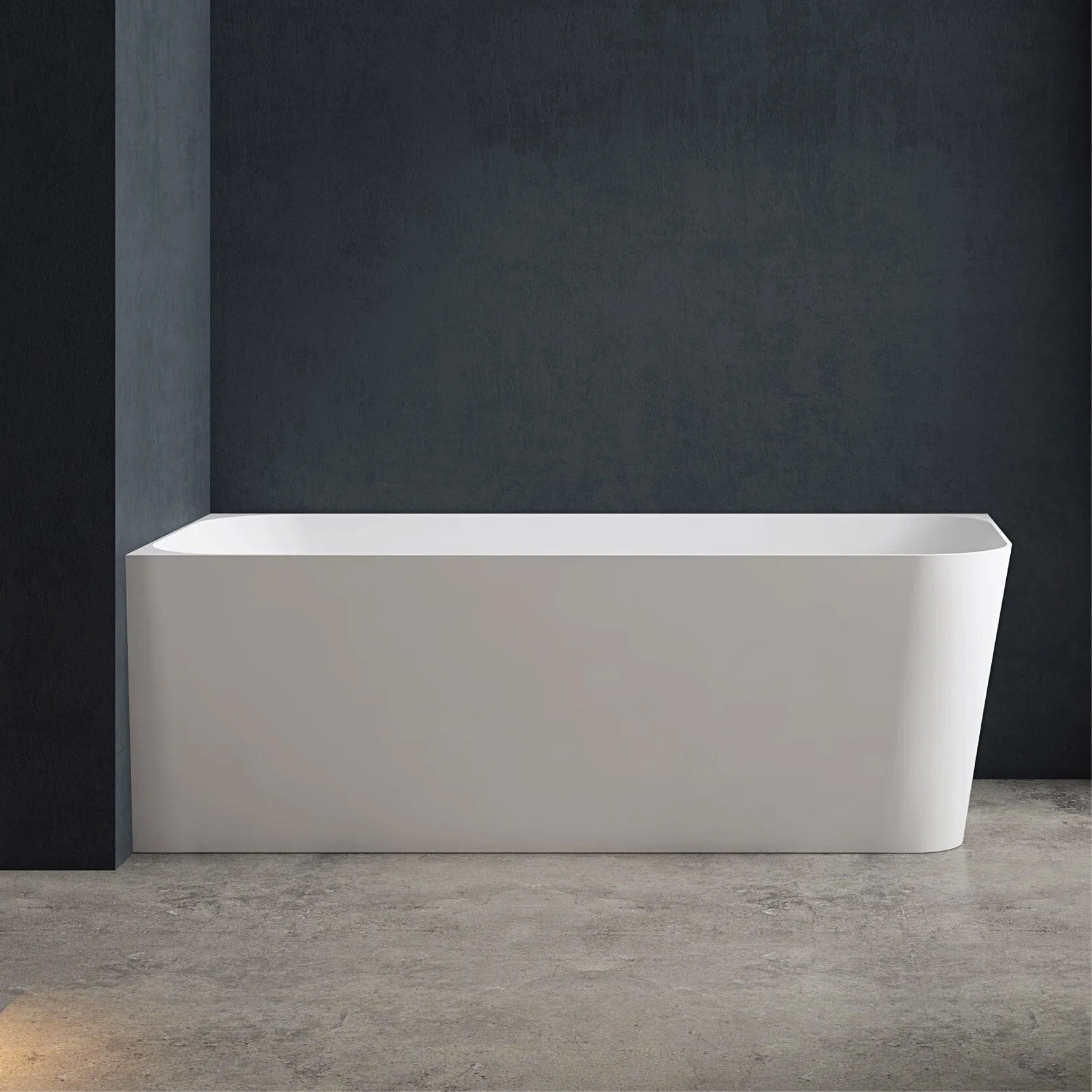 CLARA 1700mm Left Hand Corner Free Standing Bath Matte White