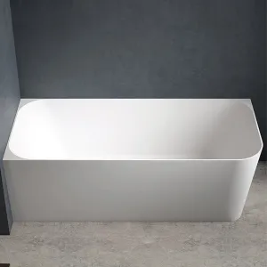 CLARA 1700mm Left Hand Corner Free Standing Bath Matte White