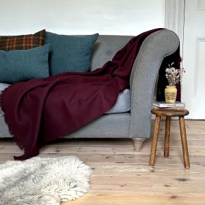 Claret Throw Blanket