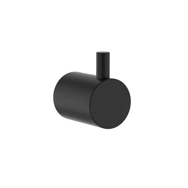 Clark Round Robe Hook - Matte Black