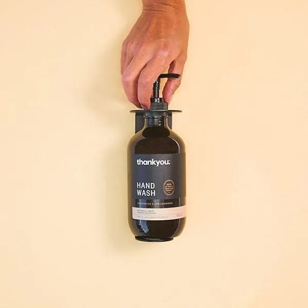 Clark Round Soap Bottle Holder - Matte Black