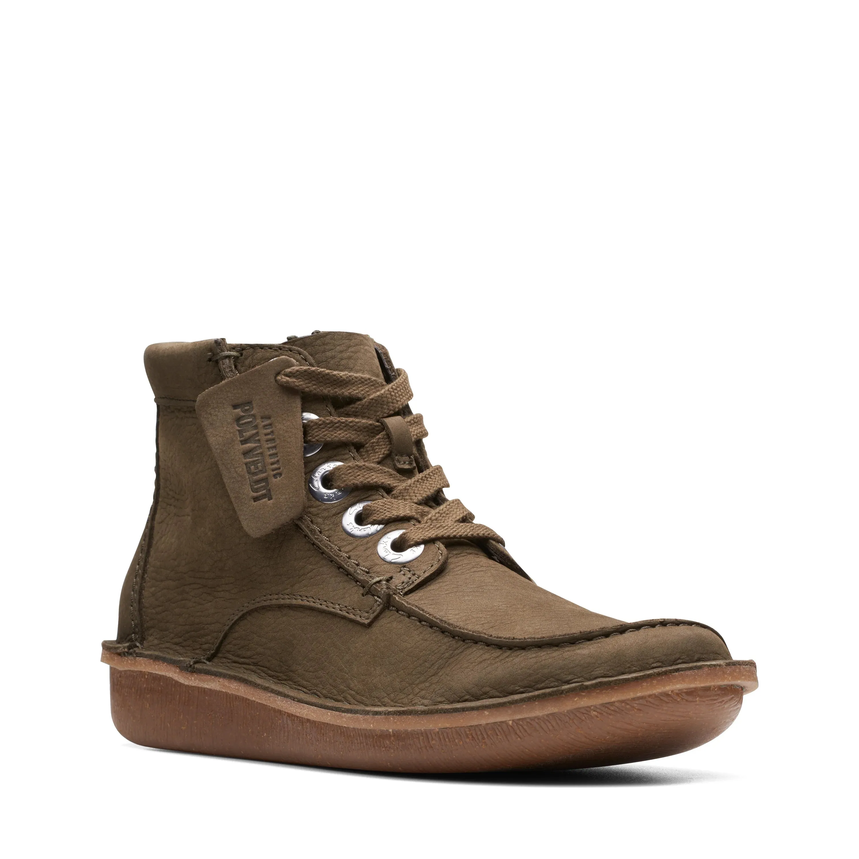 CLARKS | BOTINES MUJER | FUNNY CEDAR DARK OLIVE NUBUCK | VERDE