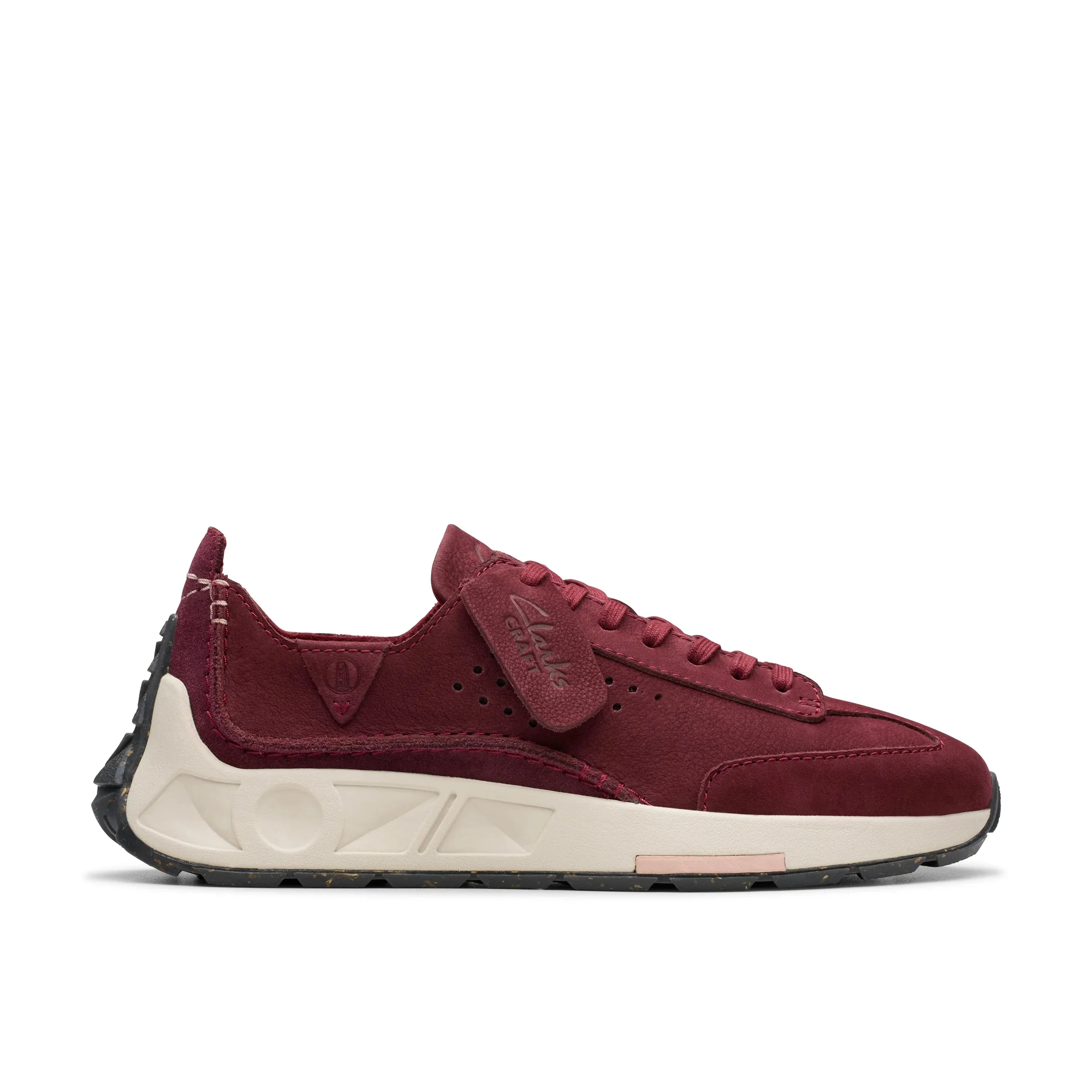 CLARKS | SNEAKERS MUJER | CRAFT SPEED BURGUNDY NUBUCK | ROJO