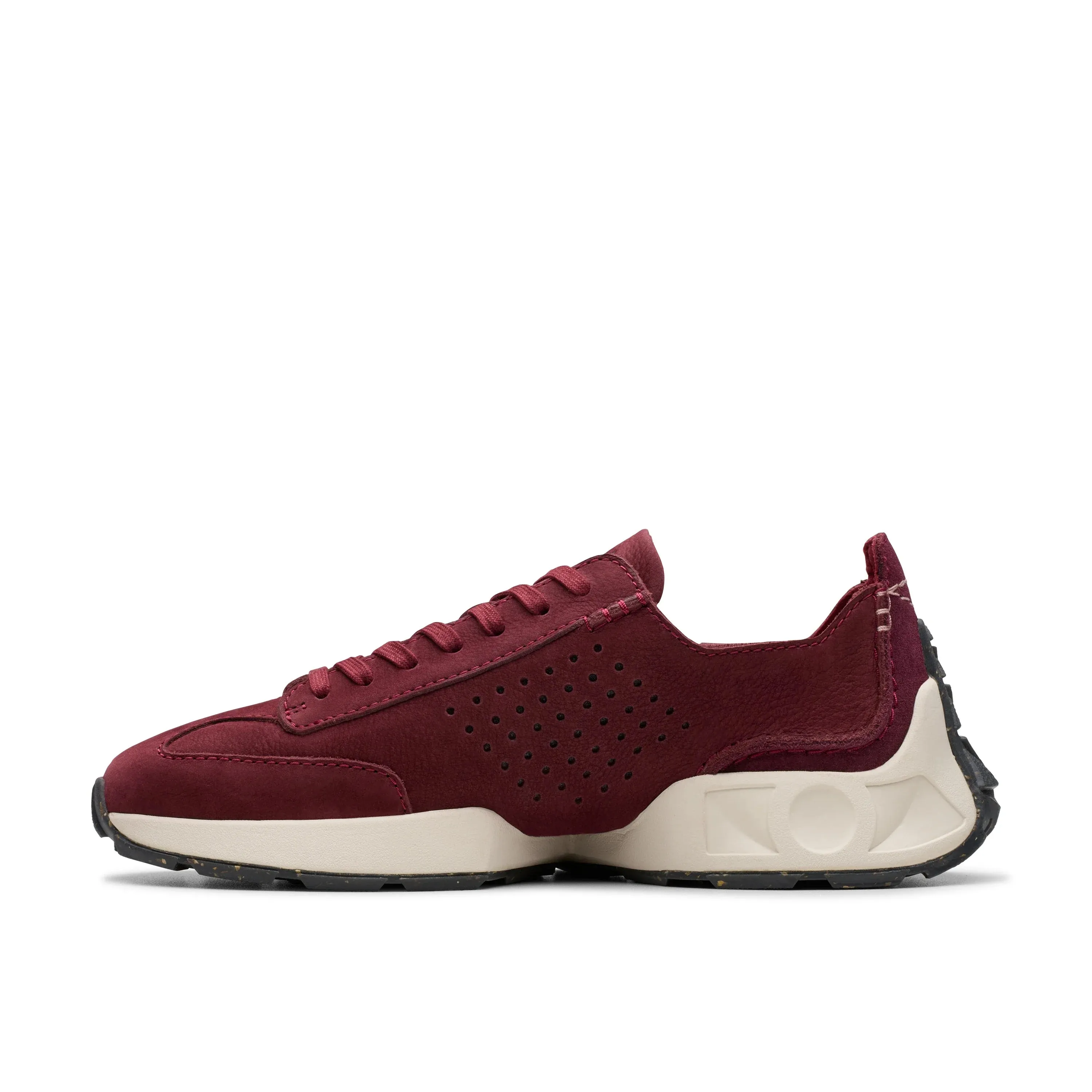 CLARKS | SNEAKERS MUJER | CRAFT SPEED BURGUNDY NUBUCK | ROJO