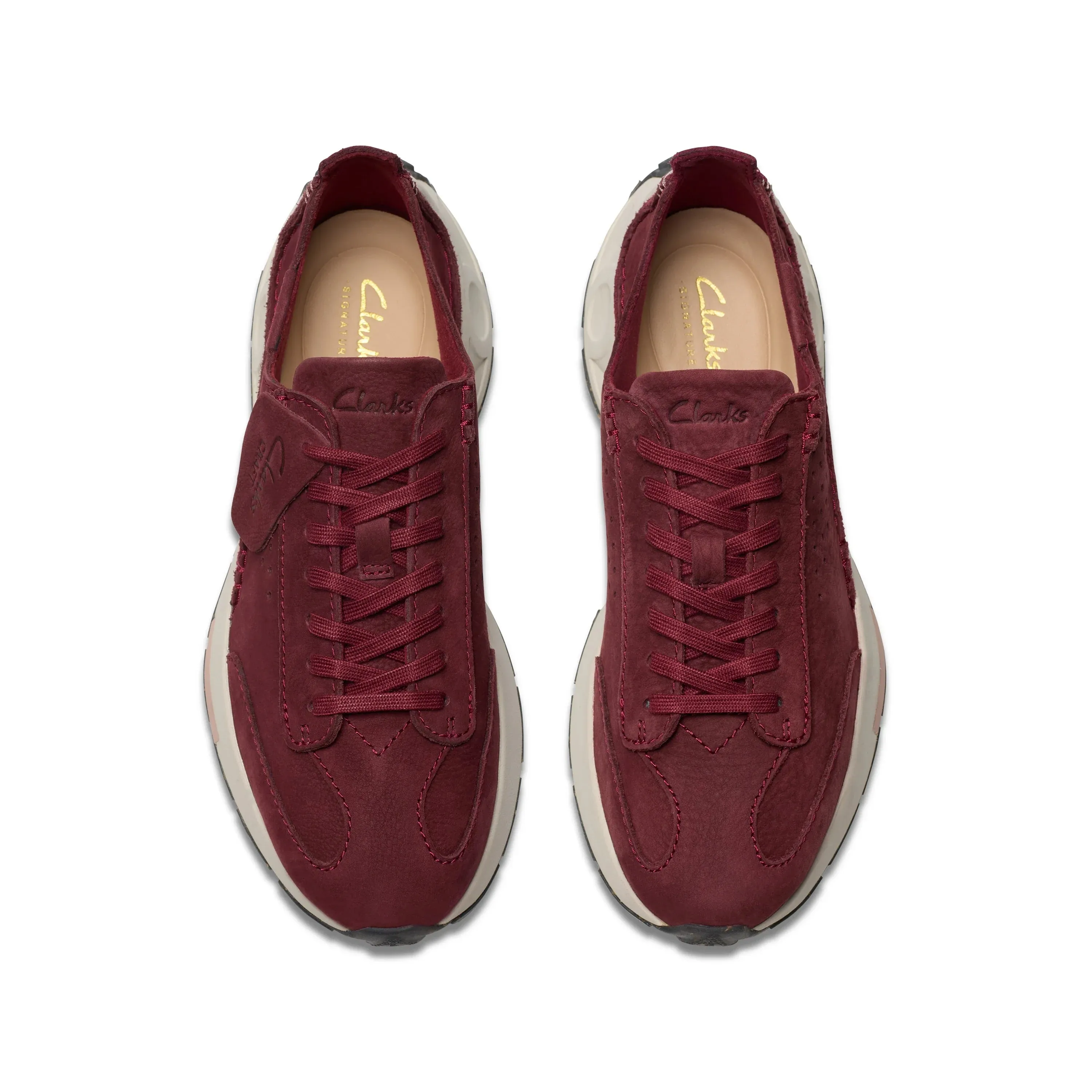 CLARKS | SNEAKERS MUJER | CRAFT SPEED BURGUNDY NUBUCK | ROJO