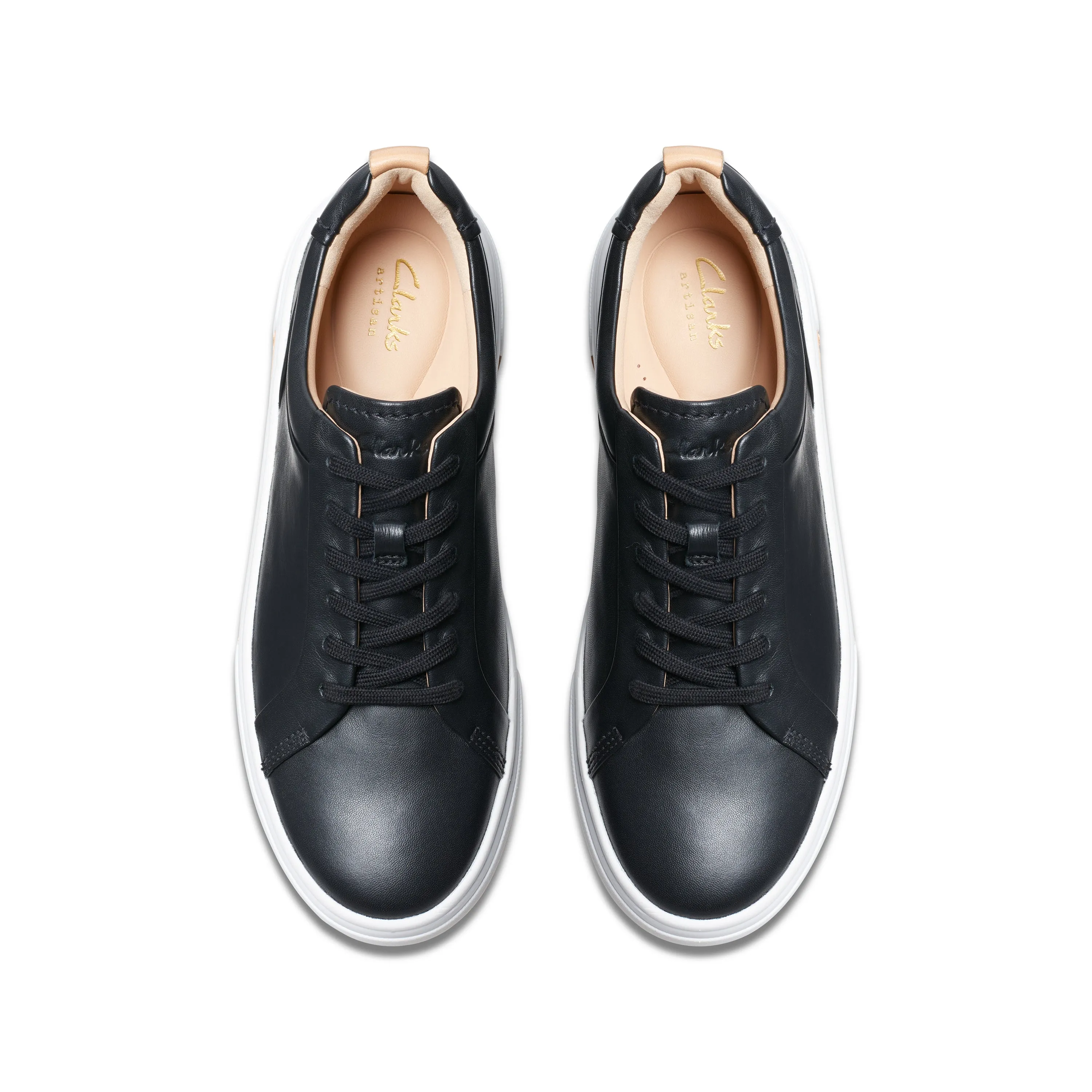 CLARKS | SNEAKERS MUJER | HOLLYHOCK WALK BLACK LEATHER | NEGRO