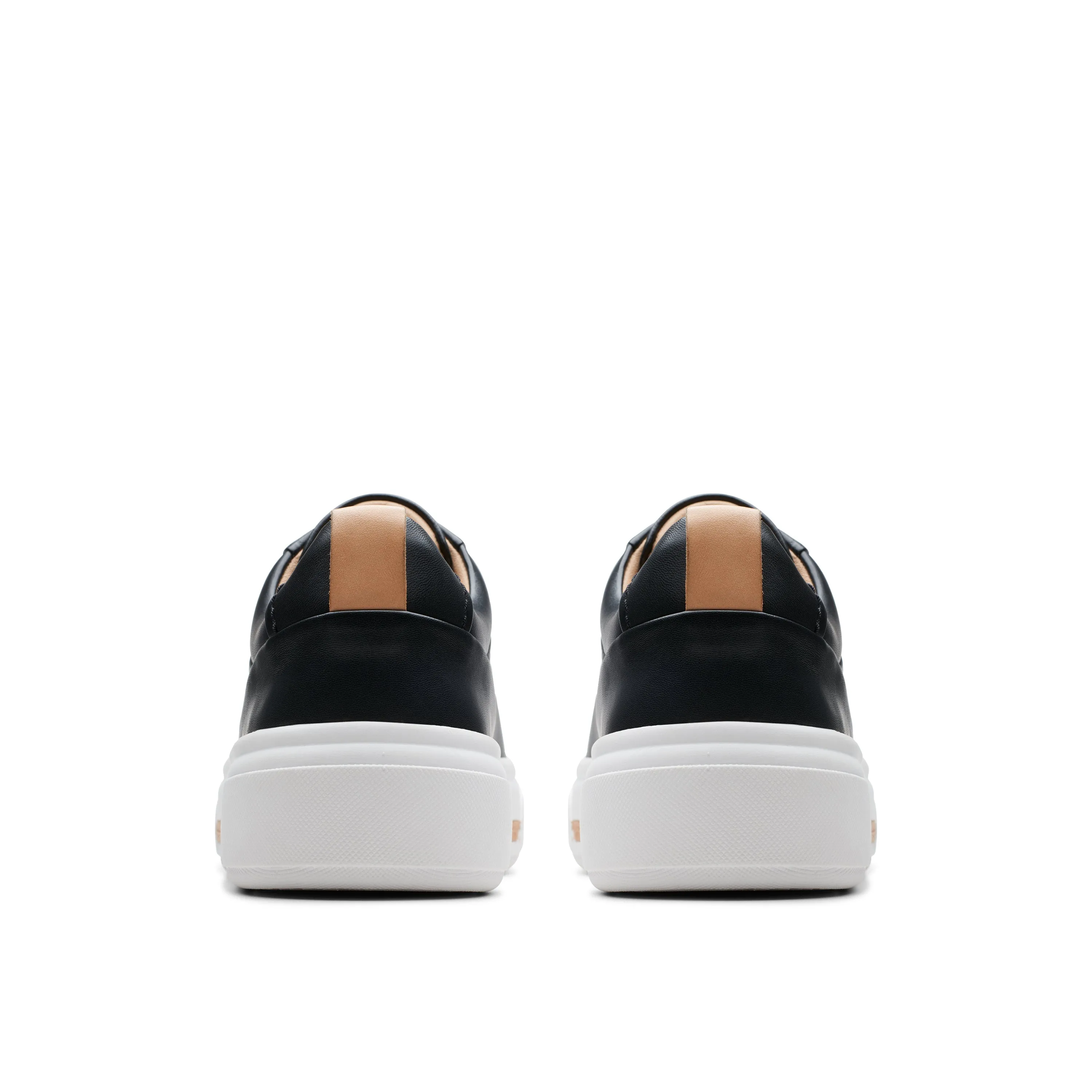 CLARKS | SNEAKERS MUJER | HOLLYHOCK WALK BLACK LEATHER | NEGRO