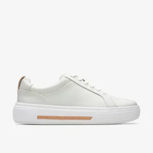 CLARKS | SNEAKERS MUJER | HOLLYHOCK WALK OFF WHITE LEATHER | BLANCO