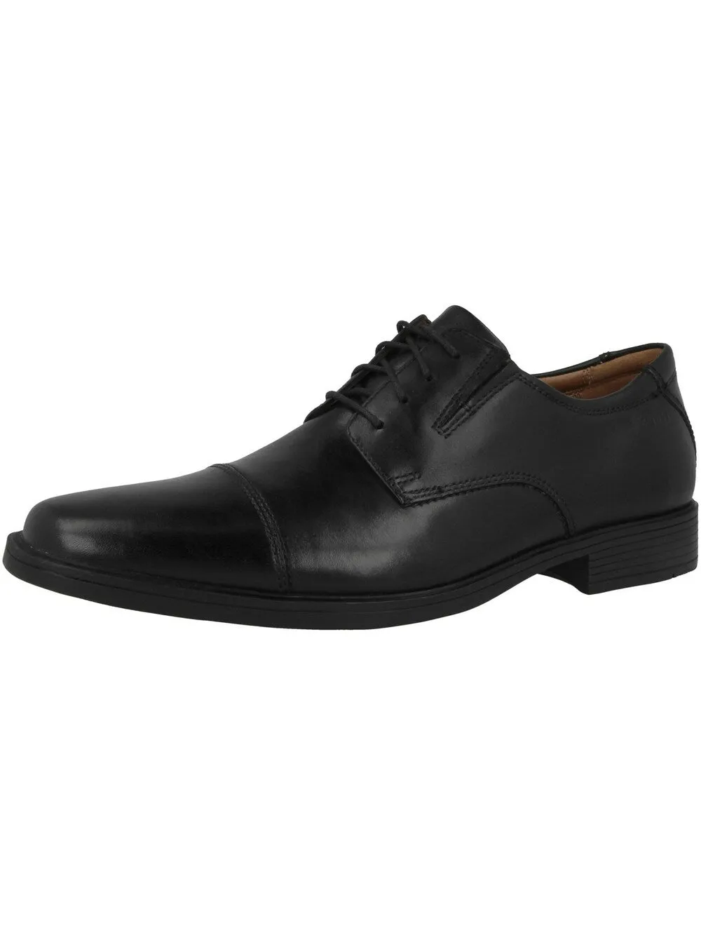 Clarks Tilden Cap Lace-up Shoes, Black