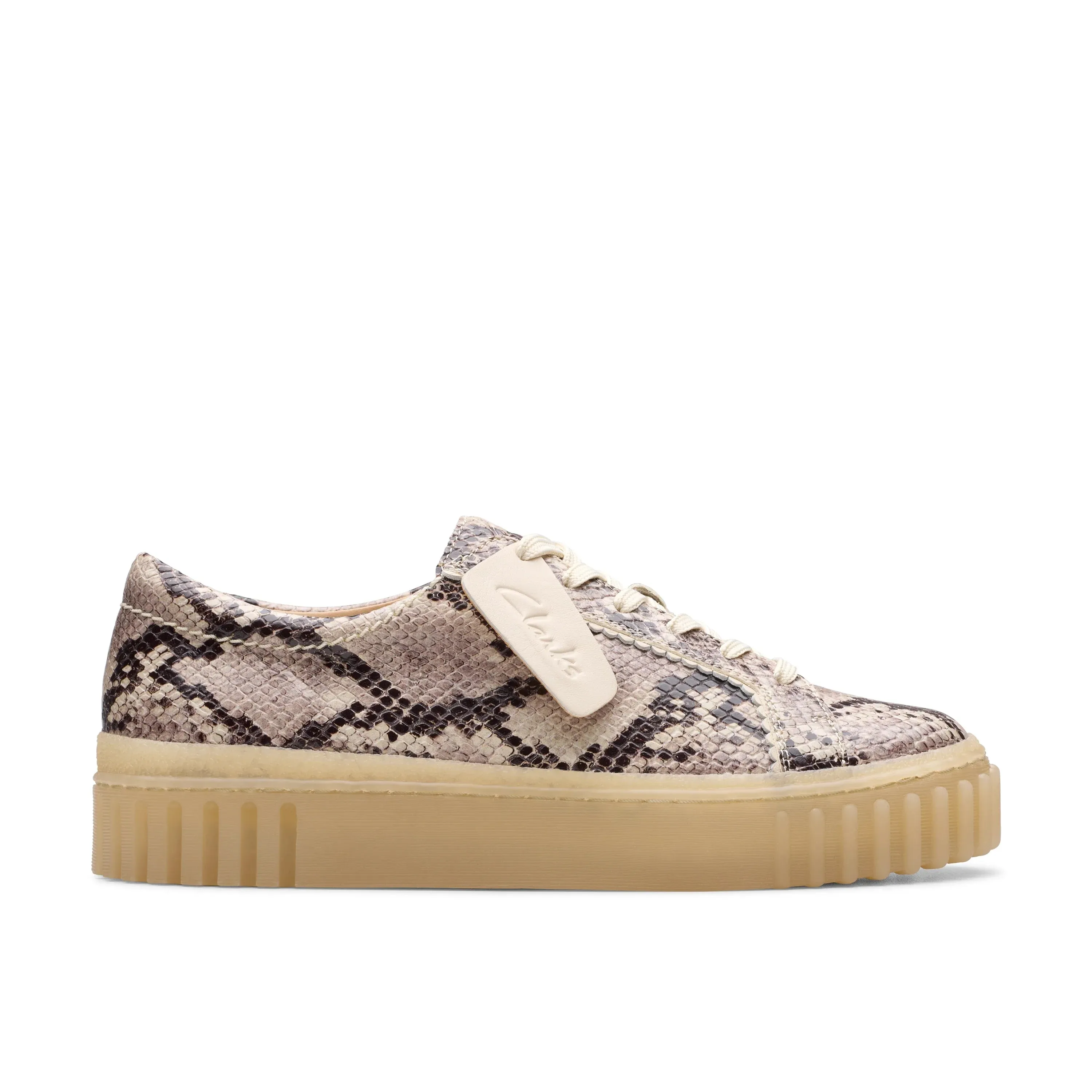 CLARKS | ZAPATOS CASUAL MUJER | MAYHILL WALK GREY SNAKE LEATHER | GRIS