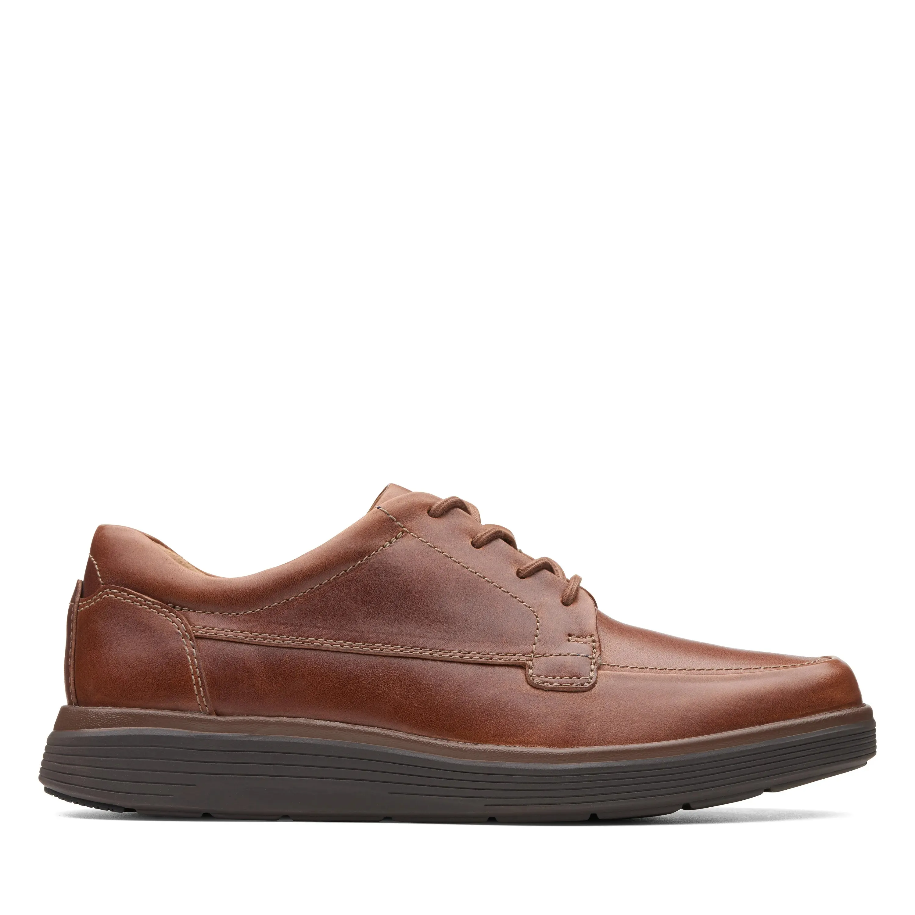 CLARKS | ZAPATOS DERBY HOMBRE | UN ABODE EASE DARK TAN LEATHER | MARRÓN