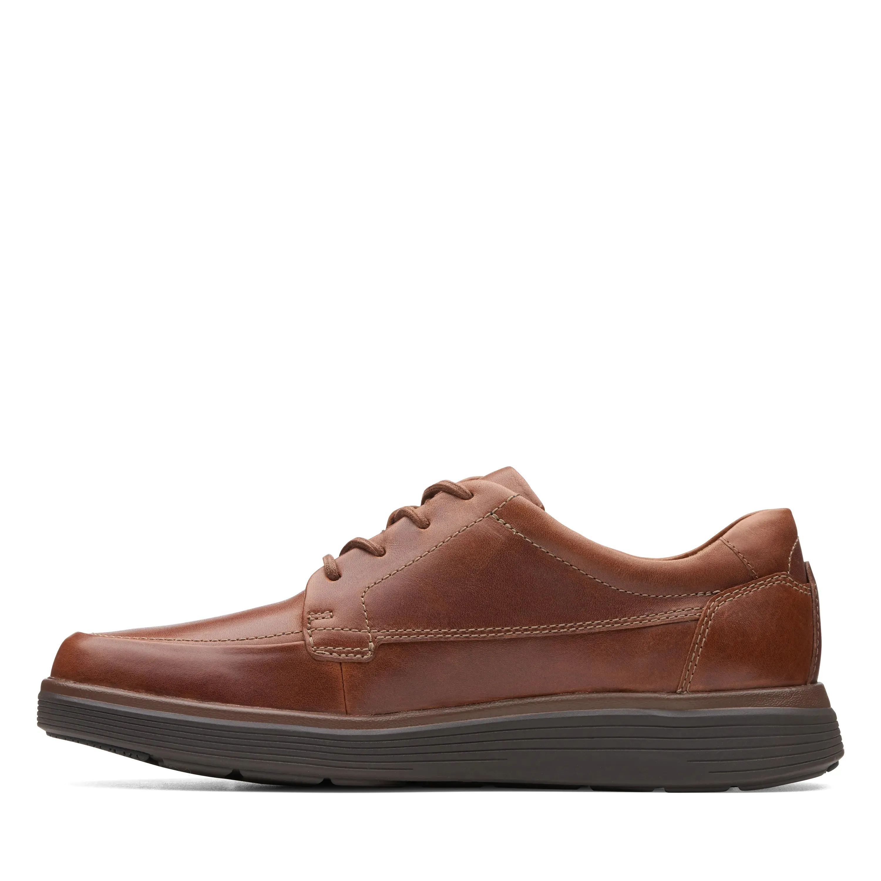 CLARKS | ZAPATOS DERBY HOMBRE | UN ABODE EASE DARK TAN LEATHER | MARRÓN