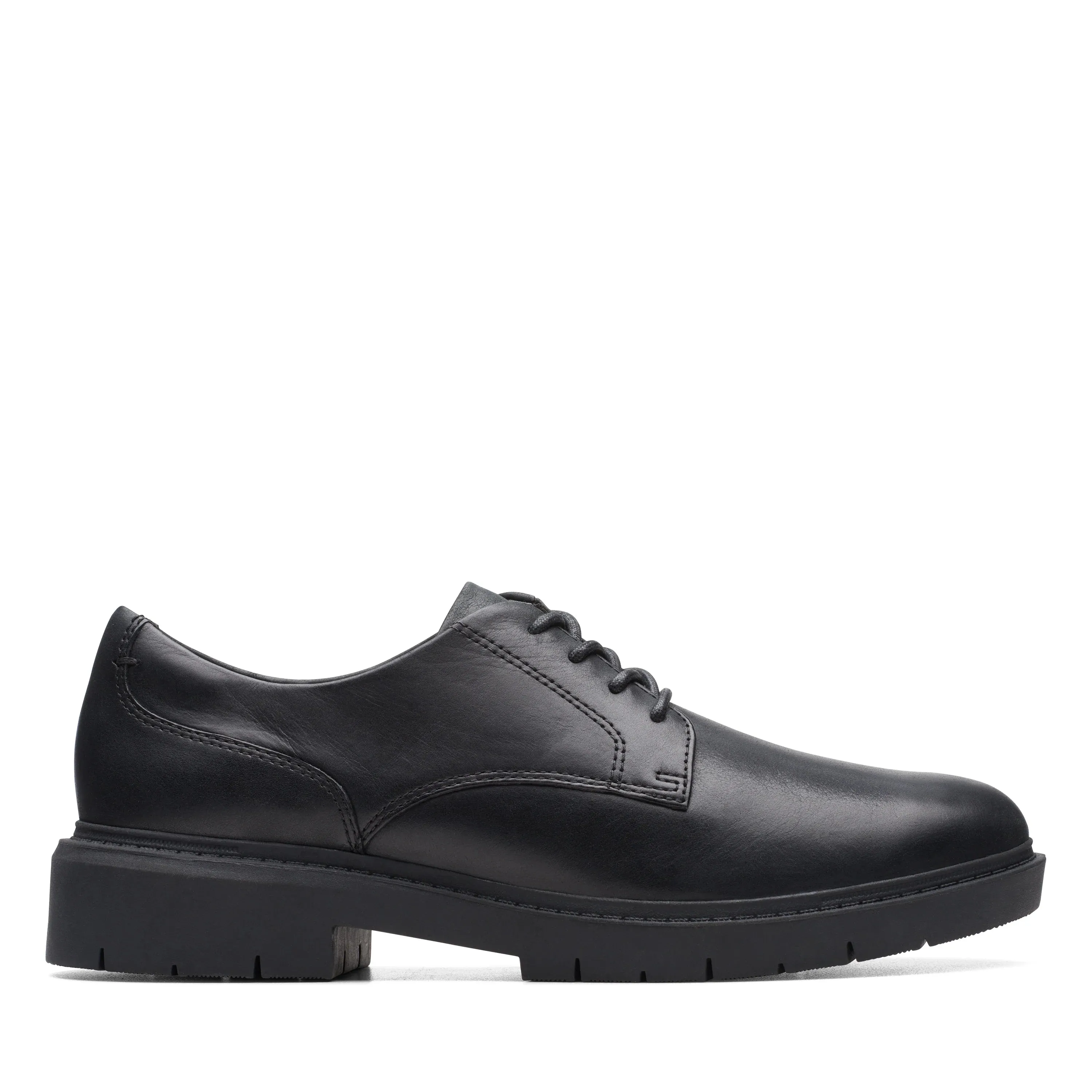 CLARKS | ZAPATOS DERBY MUJER | WEST LYNN DERBY BLACK LEATHER | NEGRO