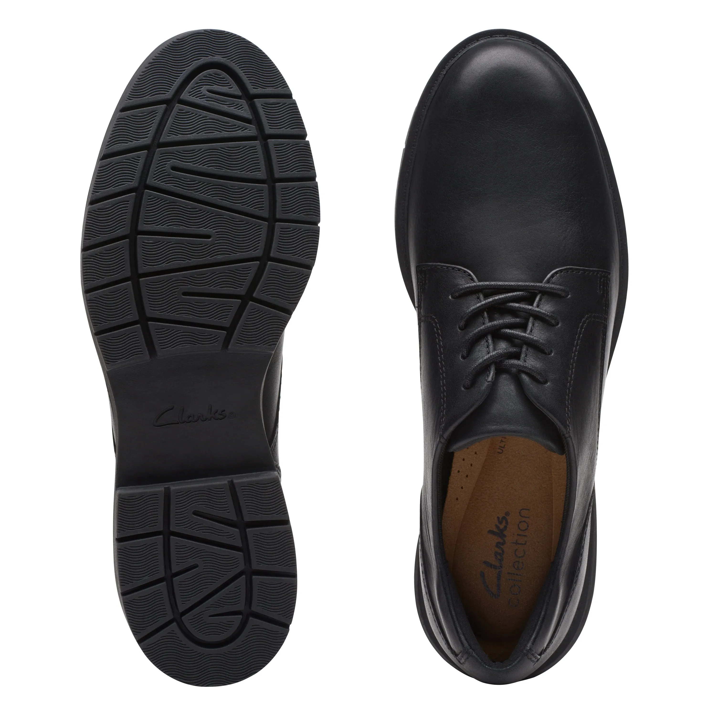 CLARKS | ZAPATOS DERBY MUJER | WEST LYNN DERBY BLACK LEATHER | NEGRO