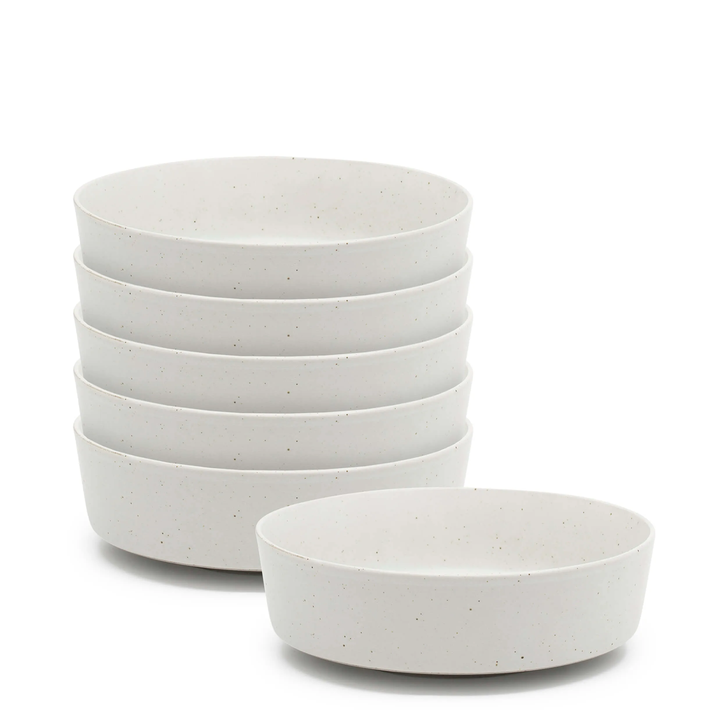 Claro Pasta Bowls 18 x 6cm - Set of 6 - White