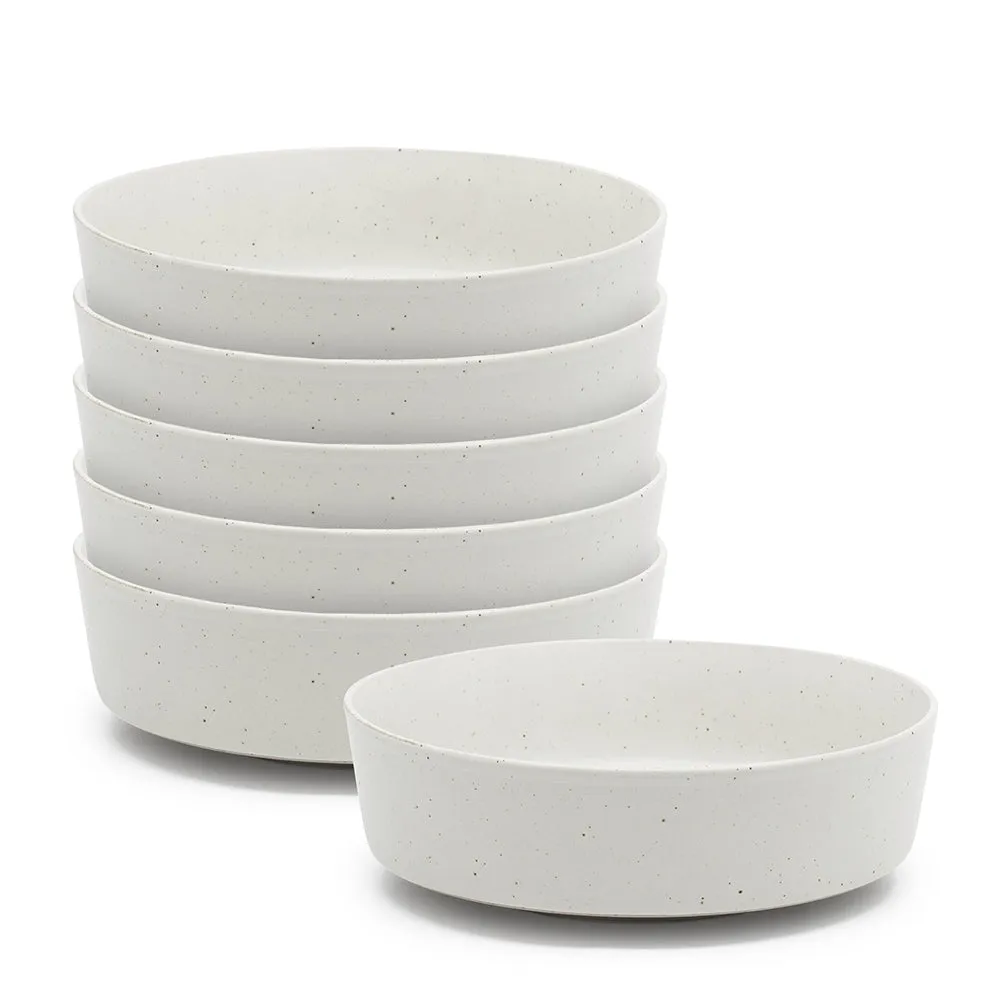 Claro Pasta Bowls 18 x 6cm - Set of 6 - White