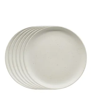 Claro Side Plates 20cm - Set of 6 - White