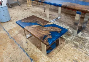 Claro Walnut Burl Coffee Table