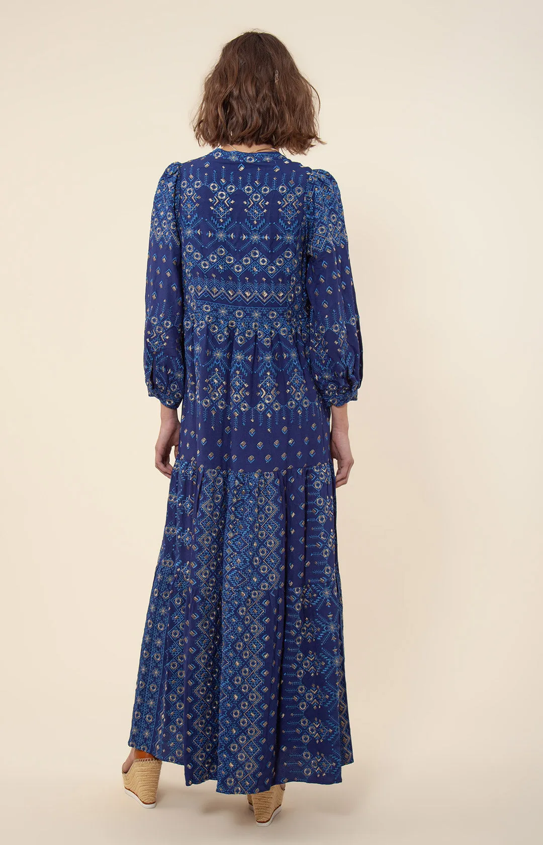 Clary Embroidered Maxi Dress