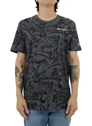 Classic AOP T-Shirt - Liquid Marble Stealth