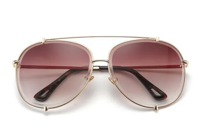 Classic Aviation Style Oversize Sunglasses