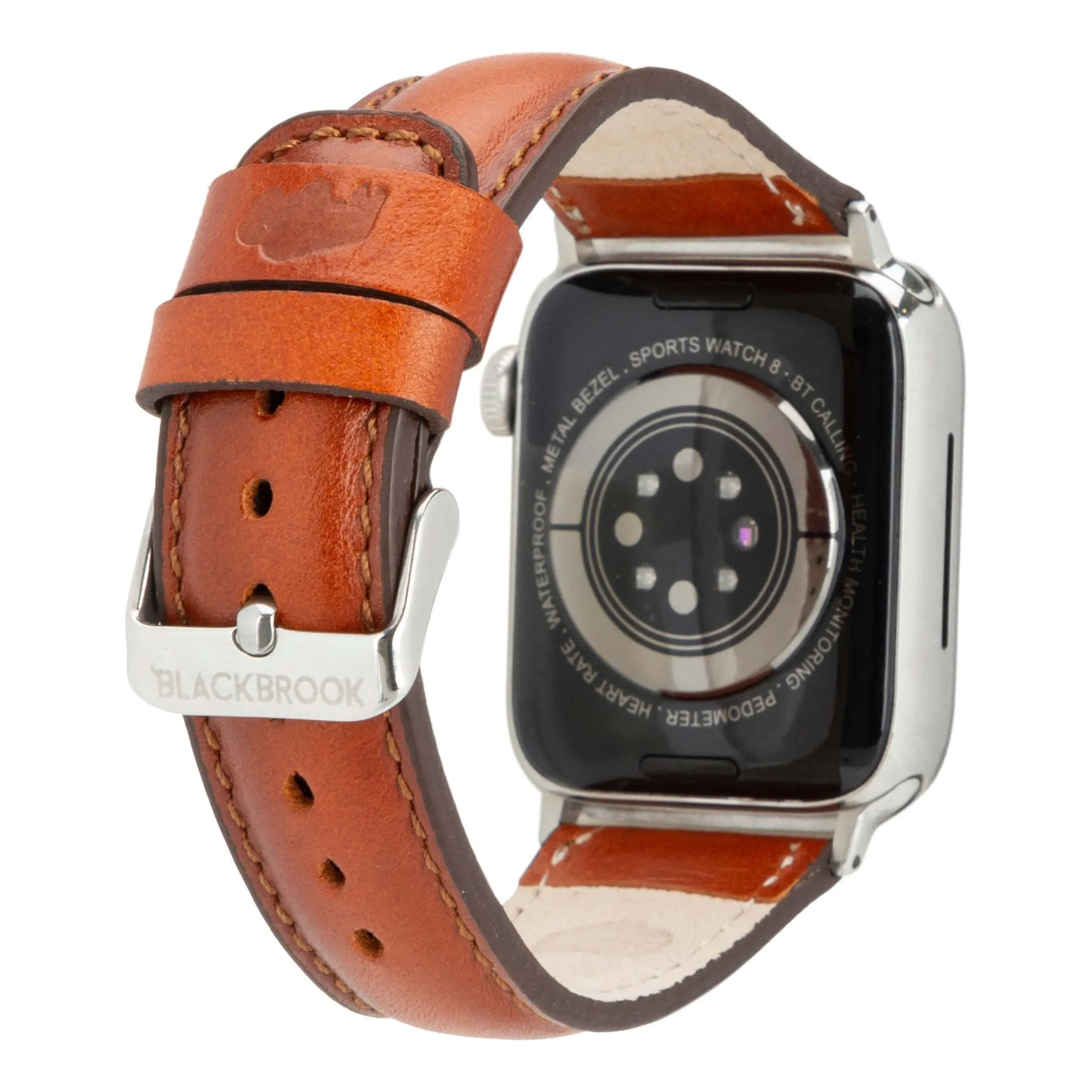 Classic Band for Apple Watch 40mm / 41mm, Burnished Tan, Silver Hardware