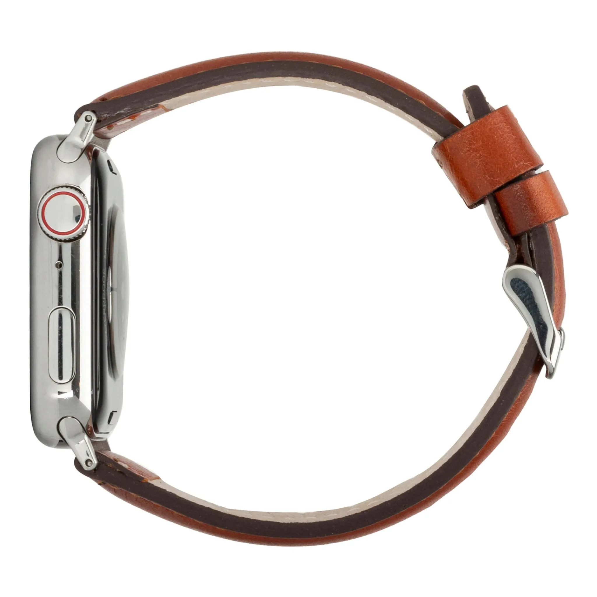 Classic Band for Apple Watch 40mm / 41mm, Burnished Tan, Silver Hardware