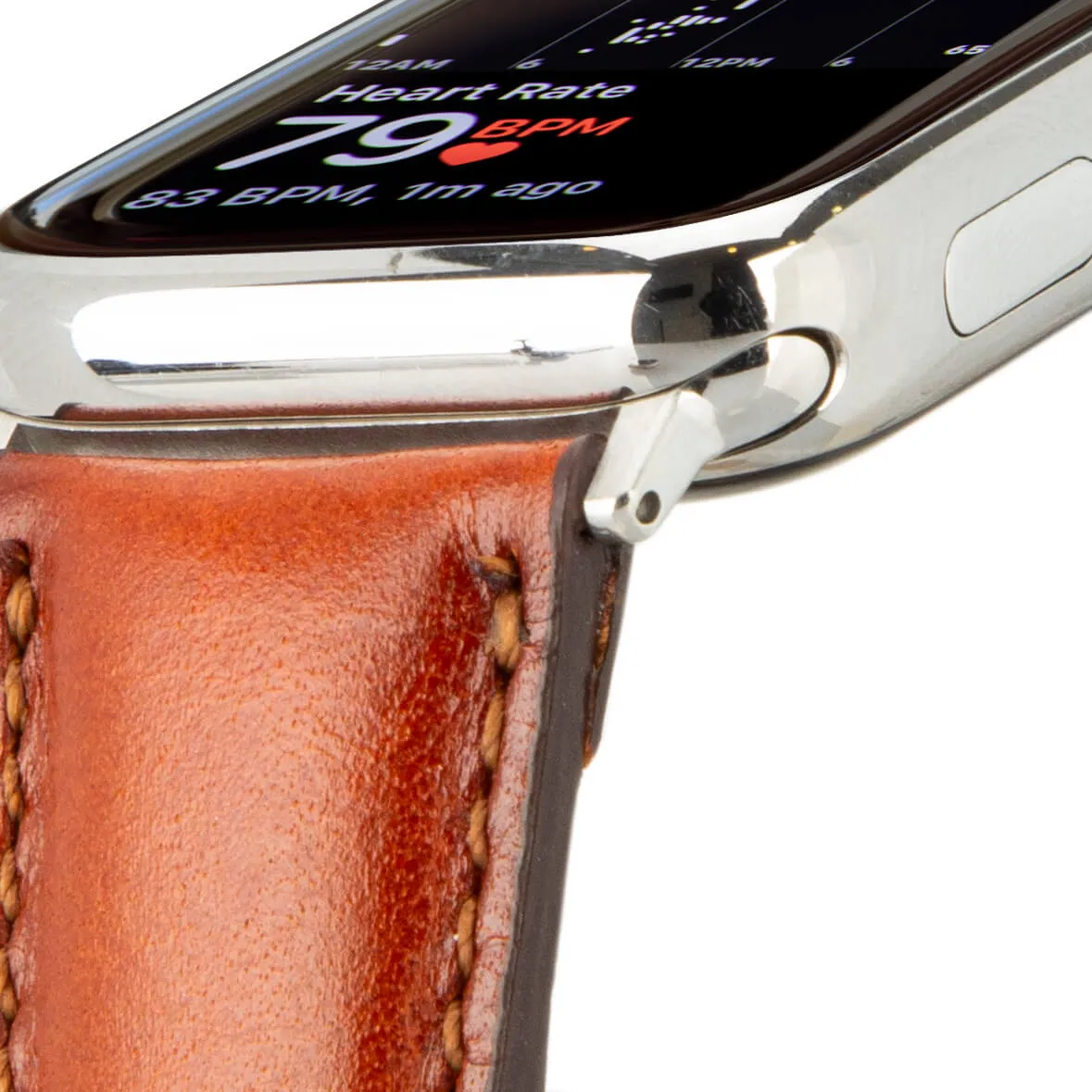 Classic Band for Apple Watch 40mm / 41mm, Burnished Tan, Silver Hardware