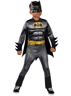 Classic Batman Boys Deluxe Costume with Holographic Logo