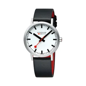 Classic Black Leather Watch