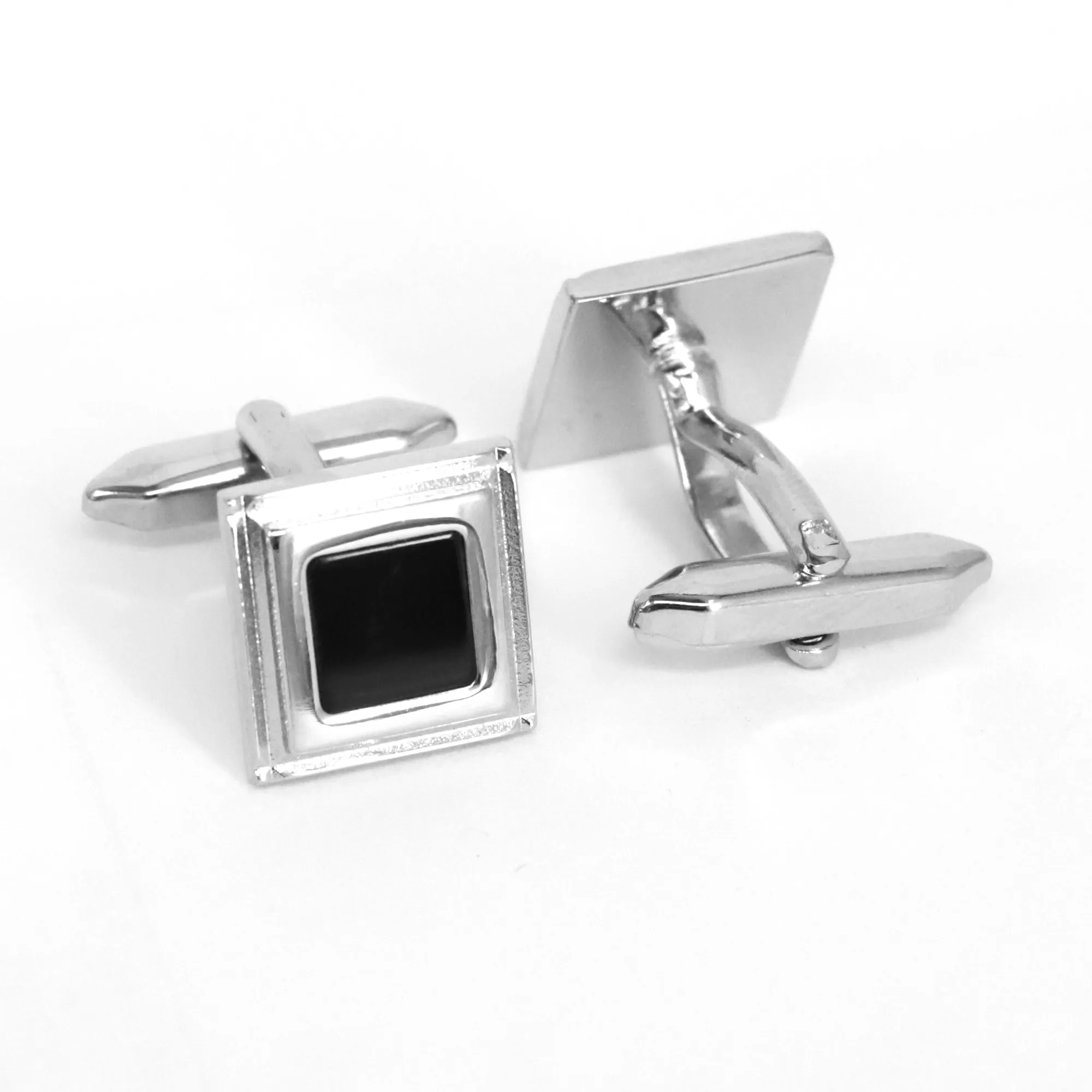 Classic Black Squared Cufflinks (Online Exclusive)