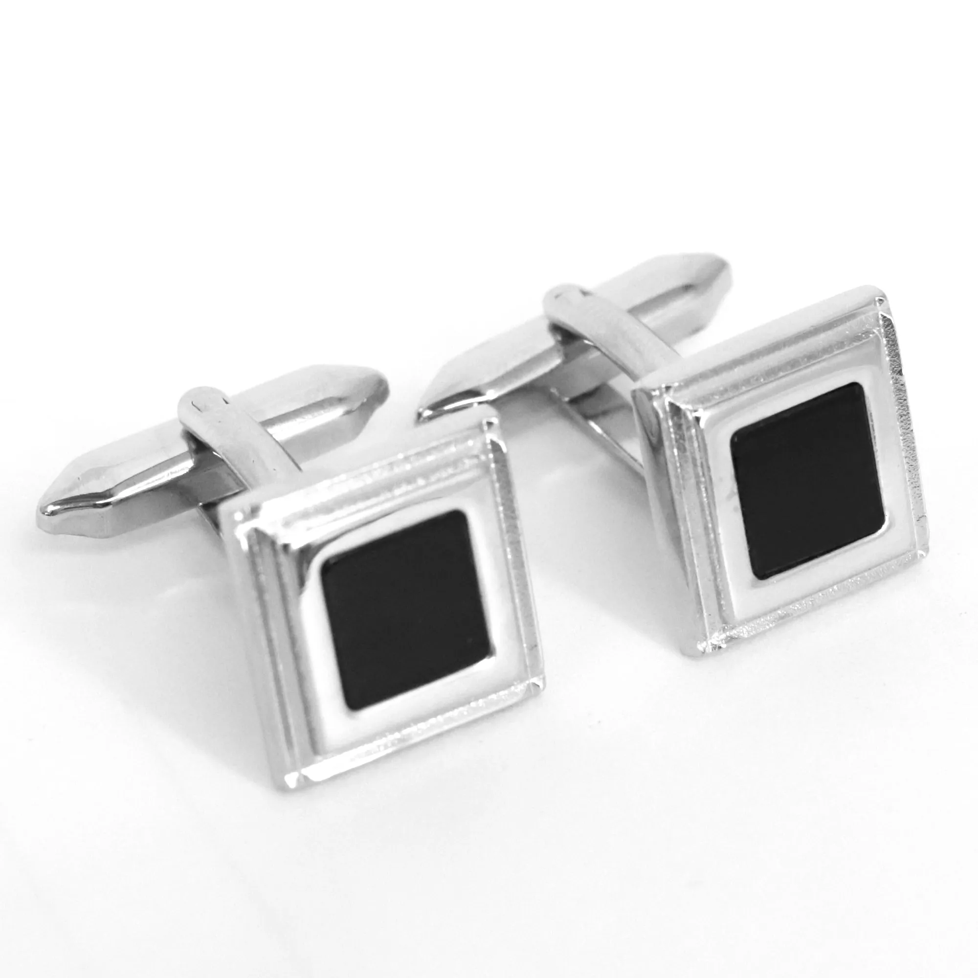 Classic Black Squared Cufflinks (Online Exclusive)