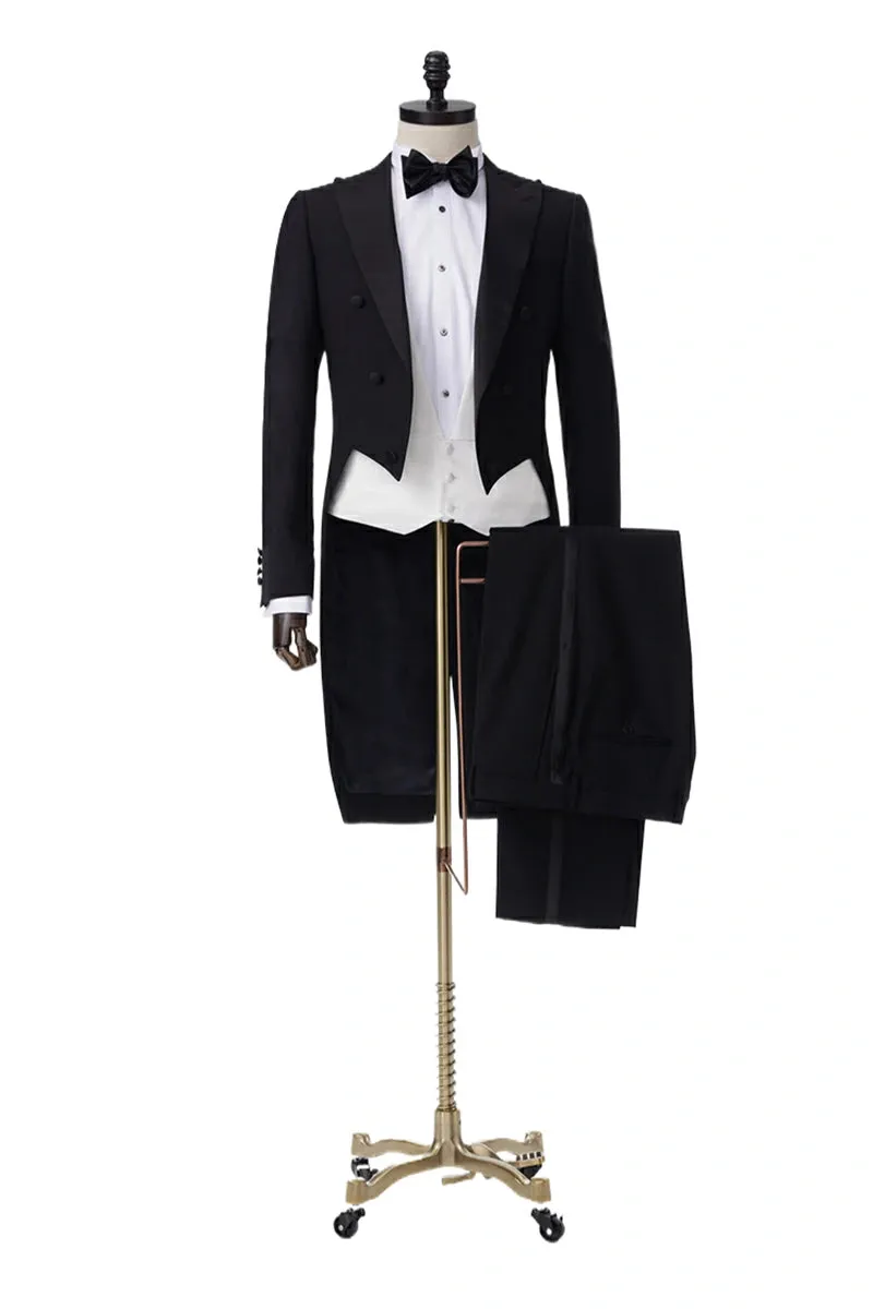 Classic Black Tailcoat Ensemble