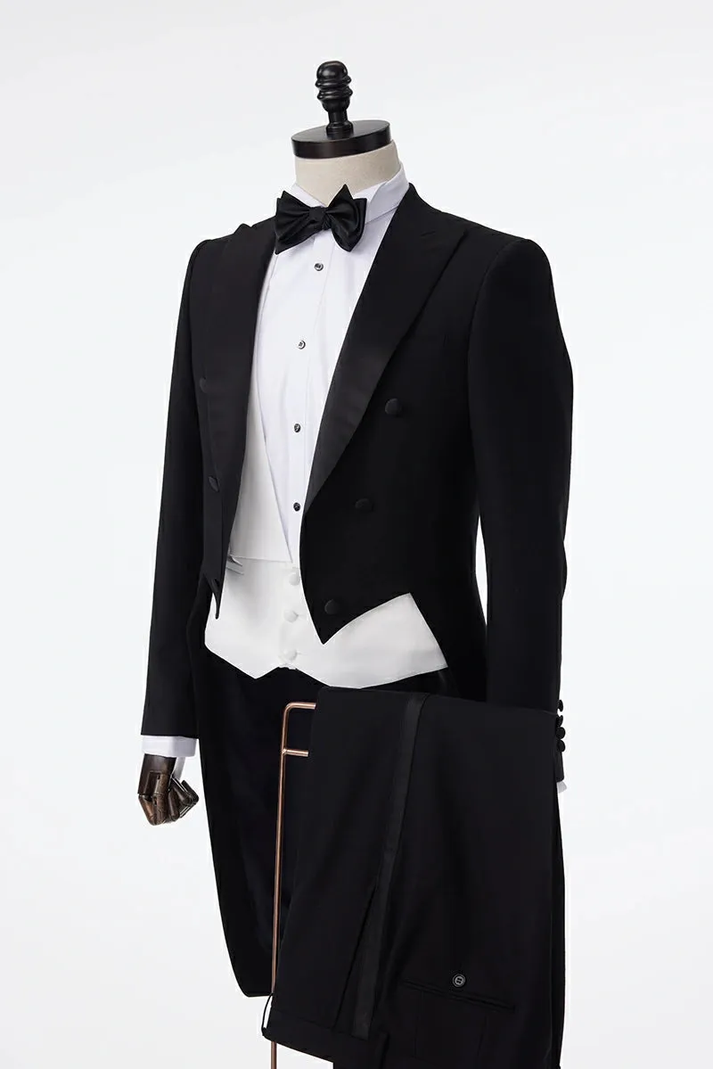 Classic Black Tailcoat Ensemble