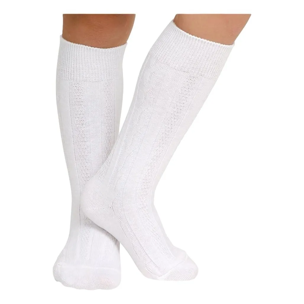 Classic Cable Knee High Socks