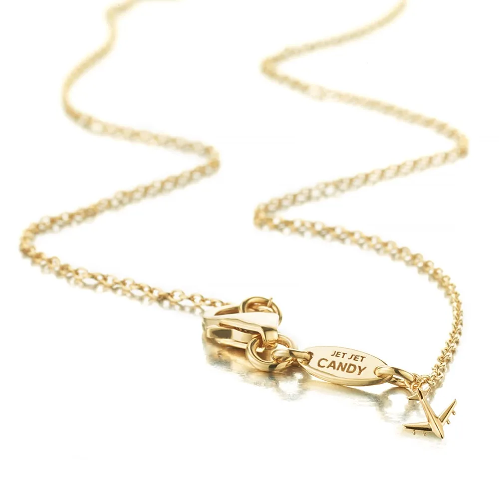 Classic Chain Charm Necklace, Gold