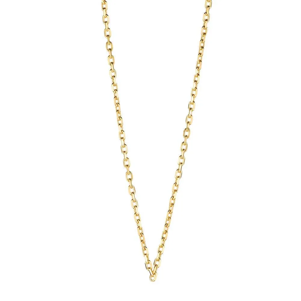 Classic Chain Charm Necklace, Gold