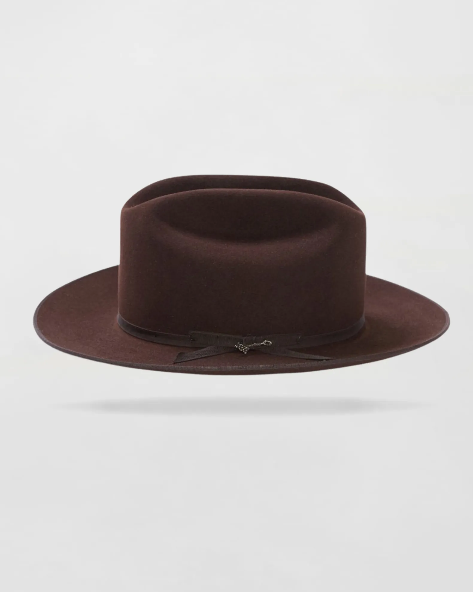 Classic Charm Felt Outdoor Hat in Brown