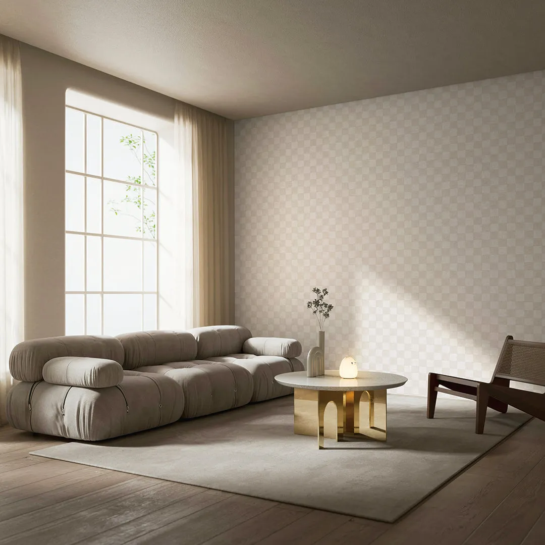 Classic Check Textured Peel and Stick Wallpaper by Jeremiah Brent