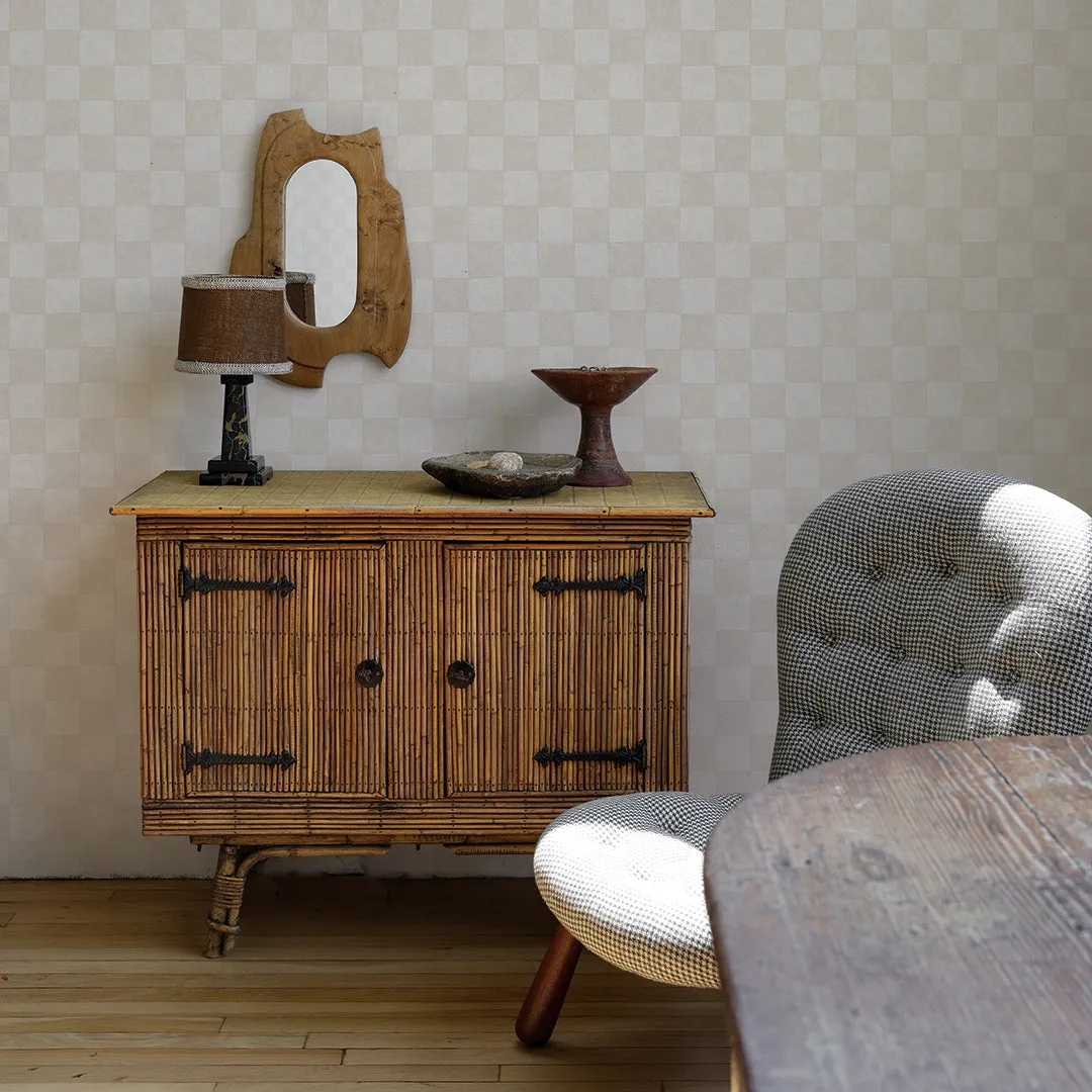 Classic Check Textured Peel and Stick Wallpaper by Jeremiah Brent