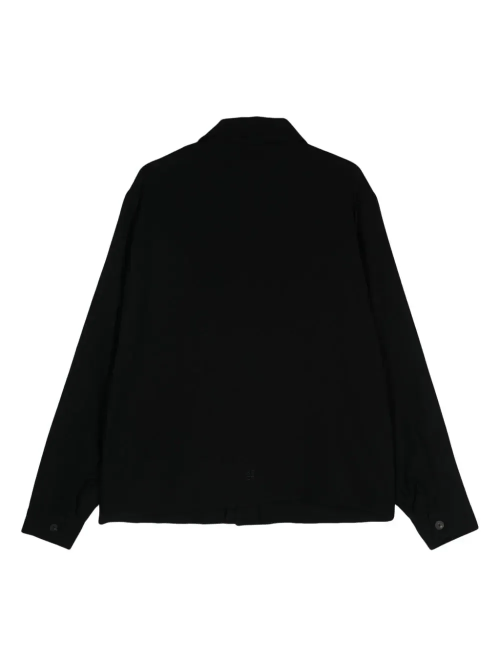 Classic-Collar Wool Shirt