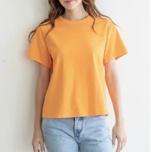 Classic Cotton Tee in Bright Orange