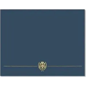 Classic Crest Navy Blue Certificate Covers