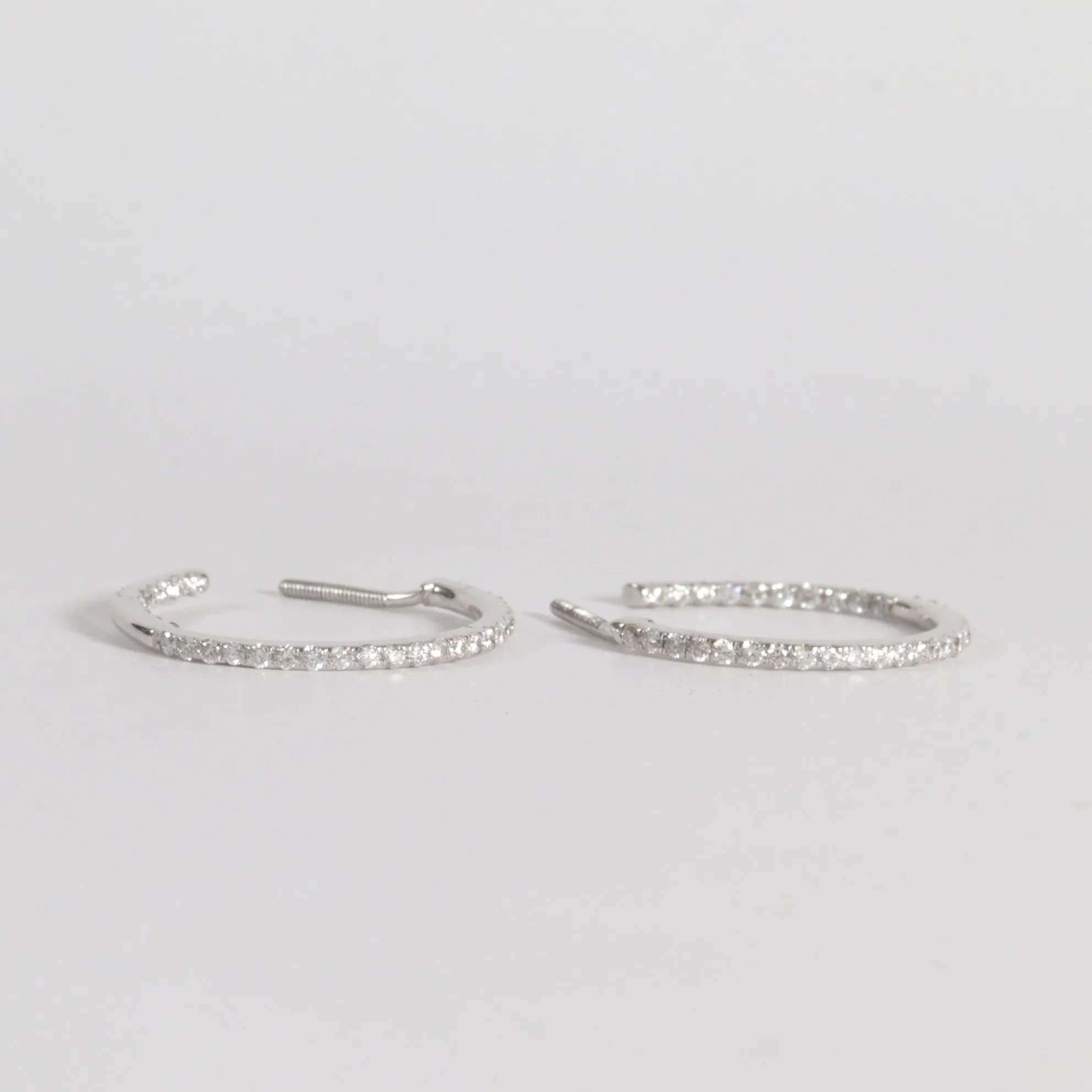 Classic Diamond Hoops