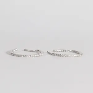 Classic Diamond Hoops